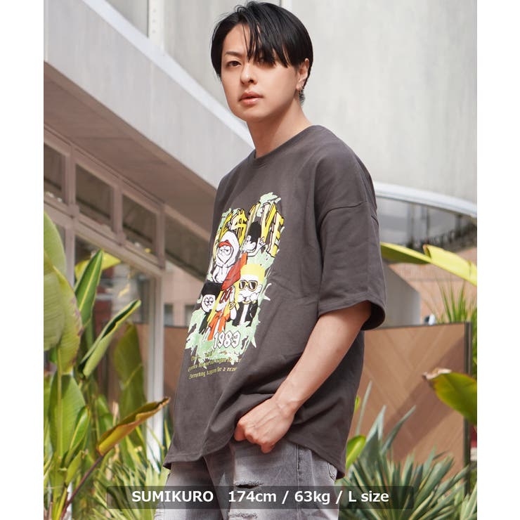 オーバーサイズ Tシャツ メンズ[品番：OCGW0003099]｜ONE 4 PREMIUM