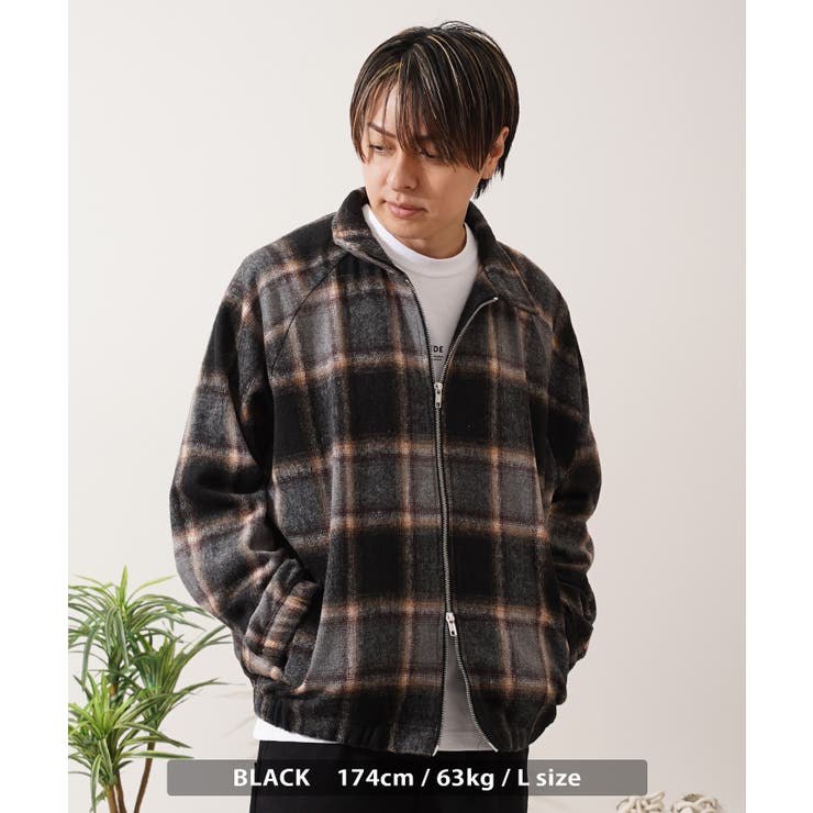 オンブレチェック ドルマンスリーブ ジャケット | ONE 4 PREMIUM | 詳細画像5 