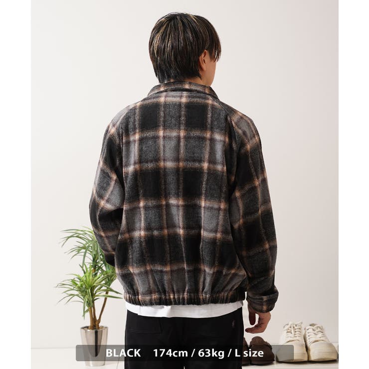 オンブレチェック ドルマンスリーブ ジャケット | ONE 4 PREMIUM | 詳細画像7 