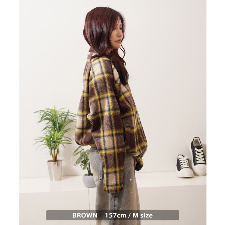 オンブレチェック ドルマンスリーブ ジャケット | ONE 4 PREMIUM | 詳細画像14 