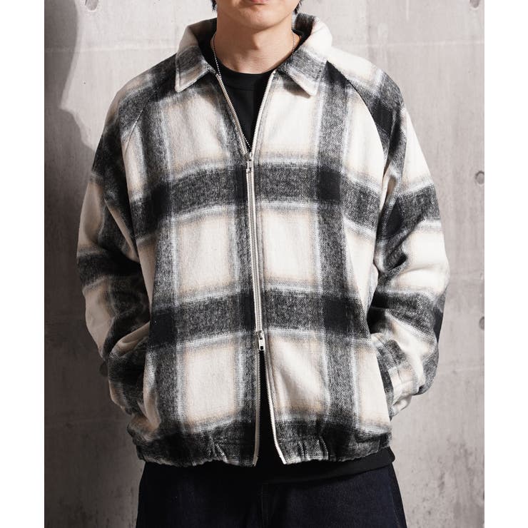 OFF | オンブレチェック ドルマンスリーブ ジャケット | ONE 4 PREMIUM