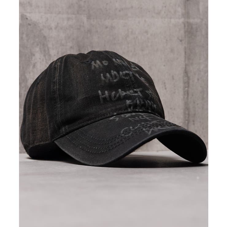 BLACK | メッセージロゴ カーブキャップ ユニセックス | ONE 4 PREMIUM