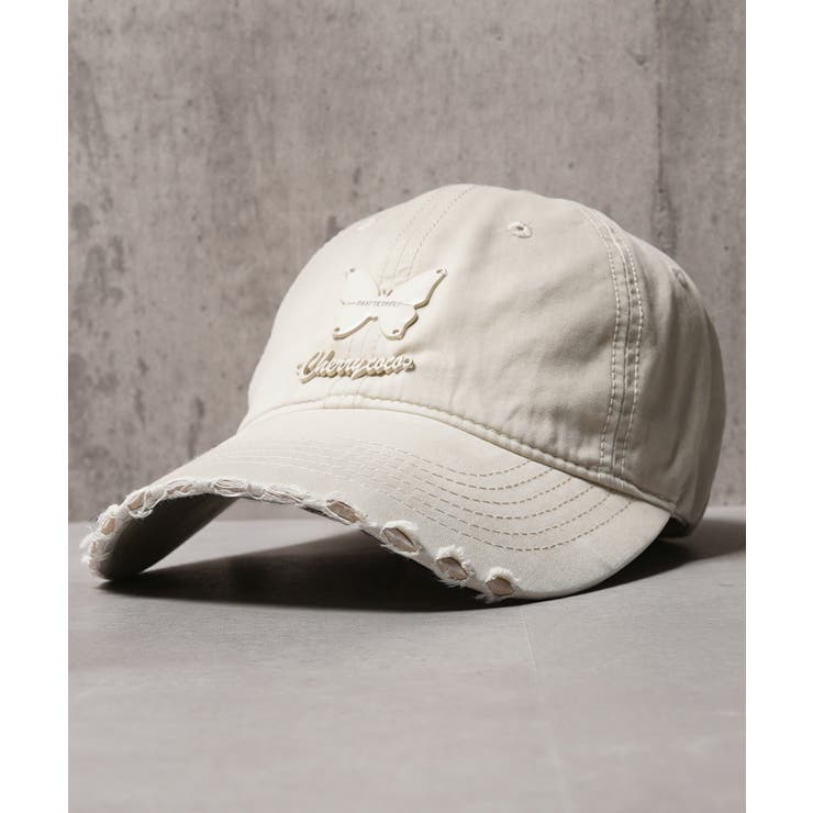 L.BEIGE | ダメージキャップ ユニセックス つば広 | ONE 4 PREMIUM