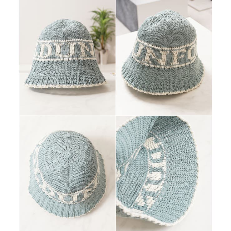 ロゴ編み クロシェ 帽子 | ONE 4 PREMIUM | 詳細画像15 