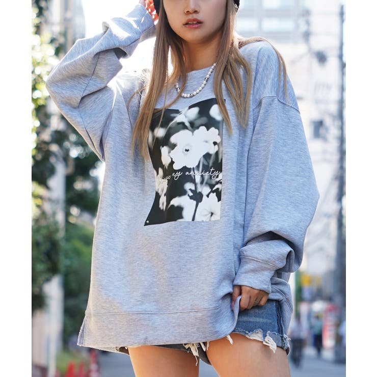 GRAY-A柄 | ◆アートフォト 段ボールニット プルオーバー◆ | ONE 4 PREMIUM