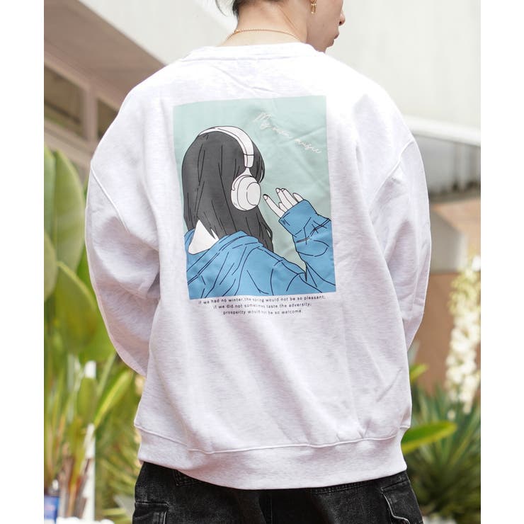 ASH-A柄 | ◆イラスト 裏起毛 スウェットシャツ◆ | ONE 4 PREMIUM