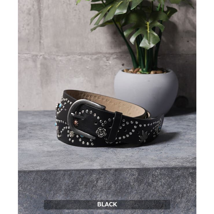 スタッズ ベルト メンズ | ONE 4 PREMIUM | 詳細画像5 