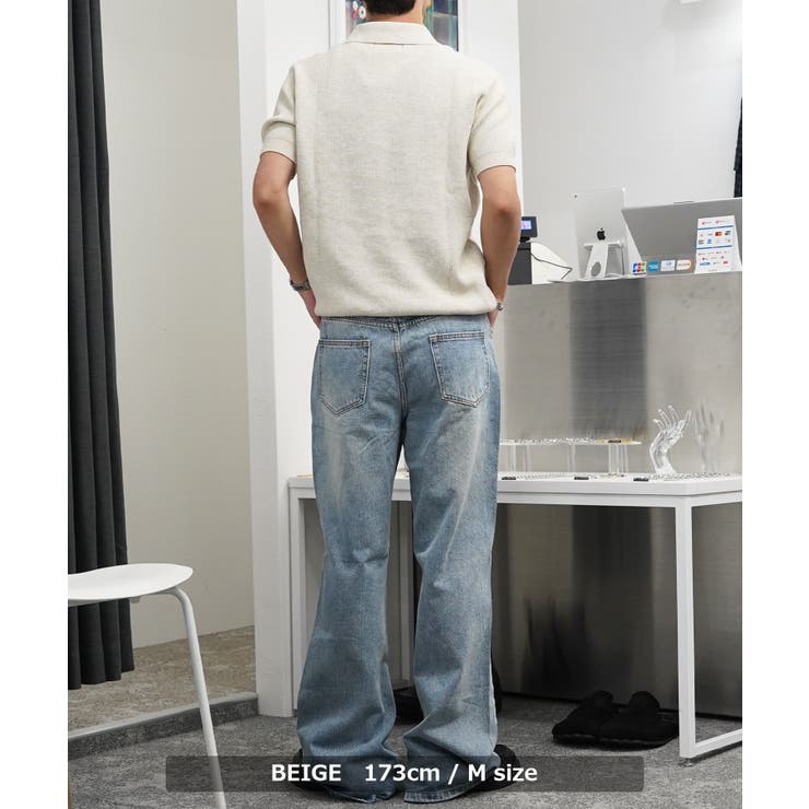 ハーフジップ ニット ポロシャツ | ONE 4 PREMIUM | 詳細画像8 