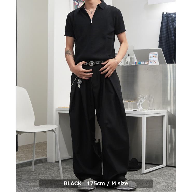 ハーフジップ ニット ポロシャツ | ONE 4 PREMIUM | 詳細画像15 