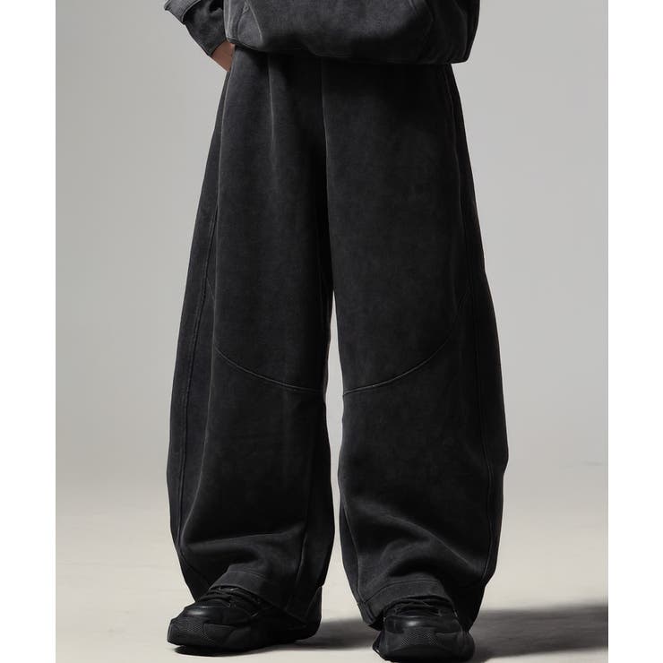 BLACK | トライバル柄 ピグメント バレルレッグ | ONE 4 PREMIUM