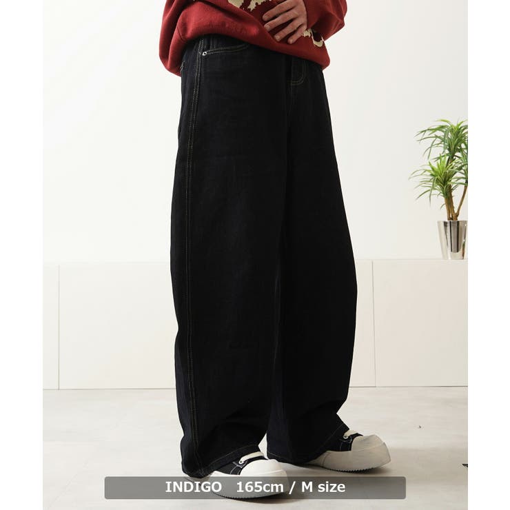 カーブパンツ デニム メンズ | ONE 4 PREMIUM | 詳細画像5 