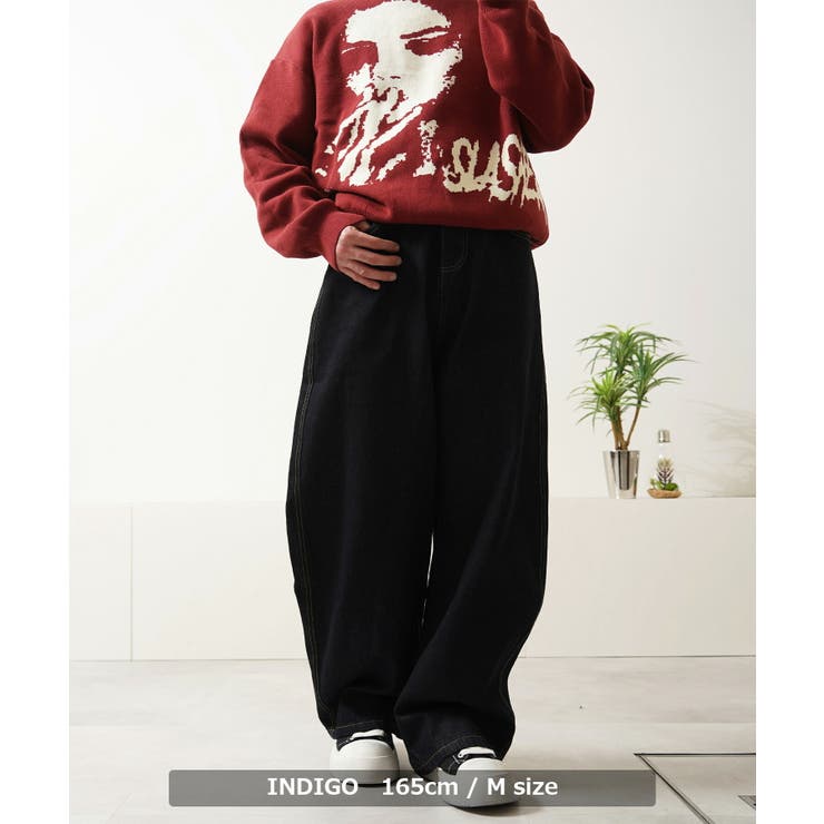 カーブパンツ デニム メンズ | ONE 4 PREMIUM | 詳細画像7 