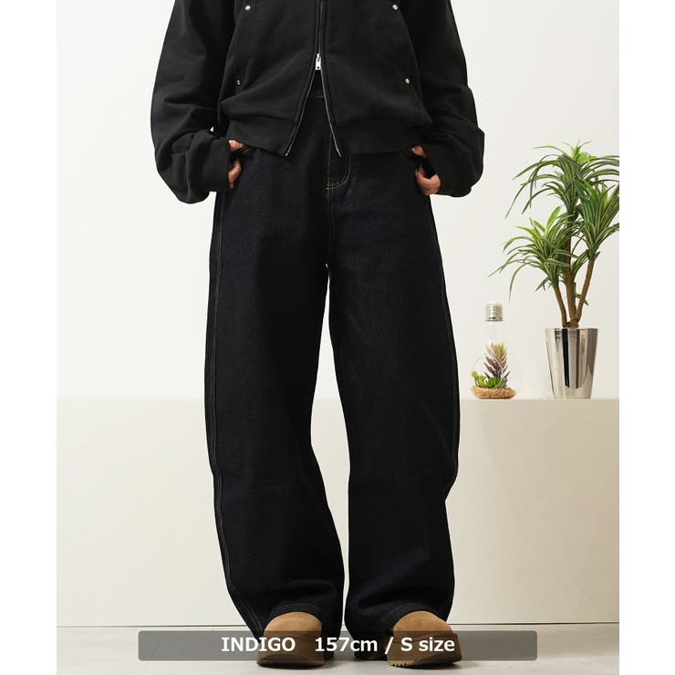 カーブパンツ デニム メンズ | ONE 4 PREMIUM | 詳細画像8 