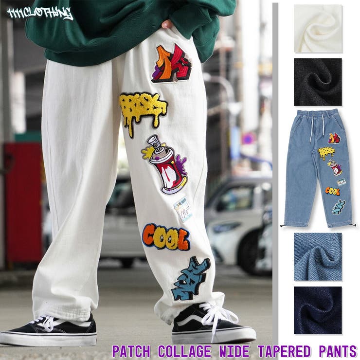 海外輸入 インボイス デニムパンツ 4 ワイドパンツ[品番：OCGW0002923]｜ONE メンズ 服＆ファッション小物