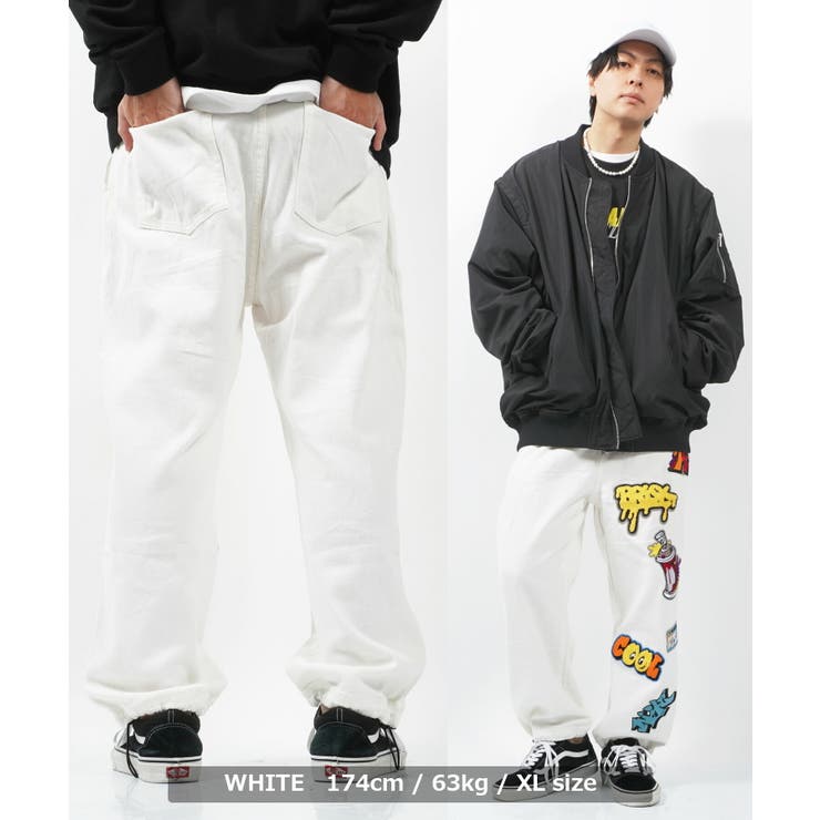 デニムパンツ メンズ ワイドパンツ[品番：OCGW0002923]｜ONE 4 PREMIUM