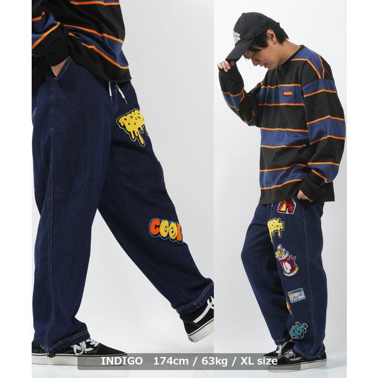 デニムパンツ メンズ ワイドパンツ[品番：OCGW0002923]｜ONE 4 PREMIUM