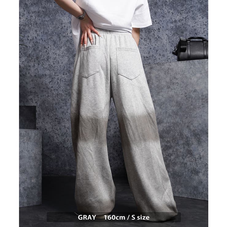 スプレー加工 ワイド スウェットパンツ | ONE 4 PREMIUM | 詳細画像8 
