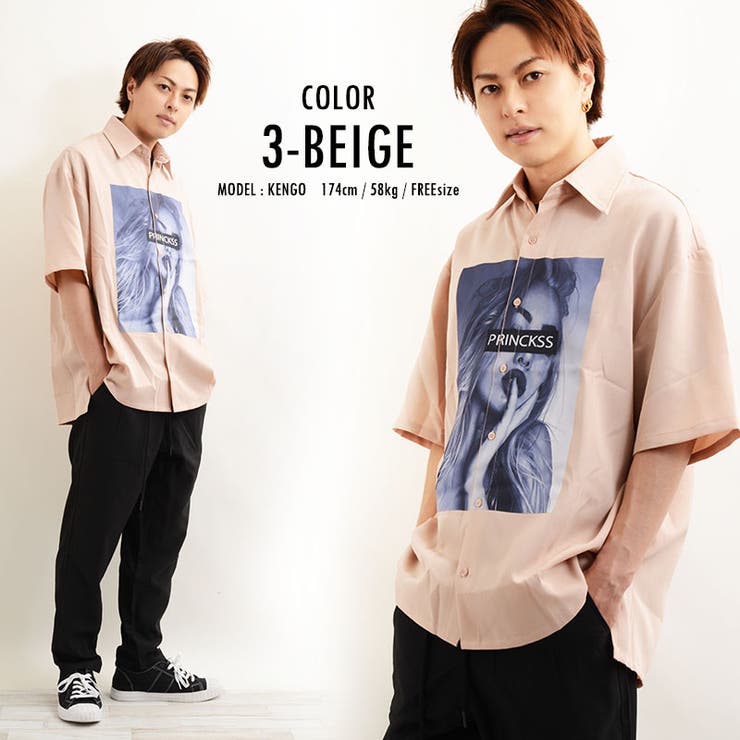 【海外 正規品】 オーバーサイズ シャツ 半袖[品番：OCGW0001350]｜ONE 4 PREMIUM トップス