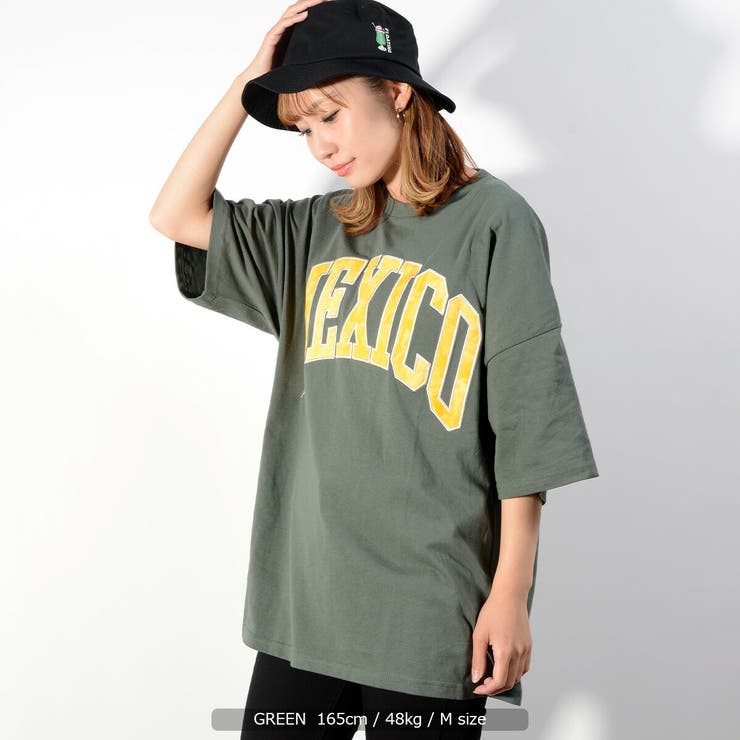 ◇タイダイ柄 カレッジロゴ ビッグTシャツ◇[品番：OCGW0002079]｜ONE