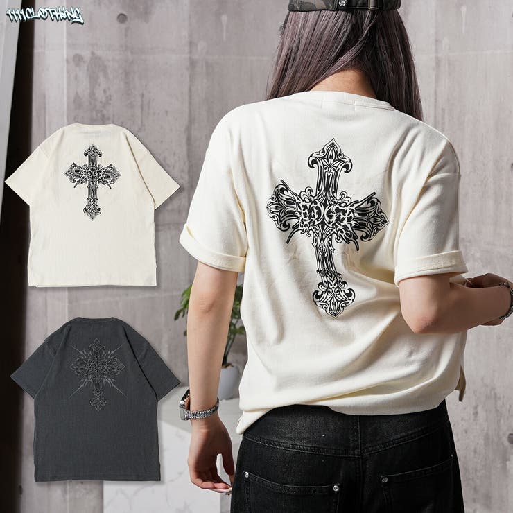 バッククロス ピグメント Tシャツ | ONE 4 PREMIUM | 詳細画像1 