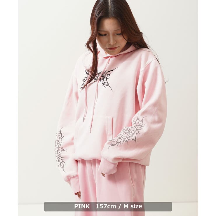 トライバル柄 ピグメント パーカー | ONE 4 PREMIUM | 詳細画像8 