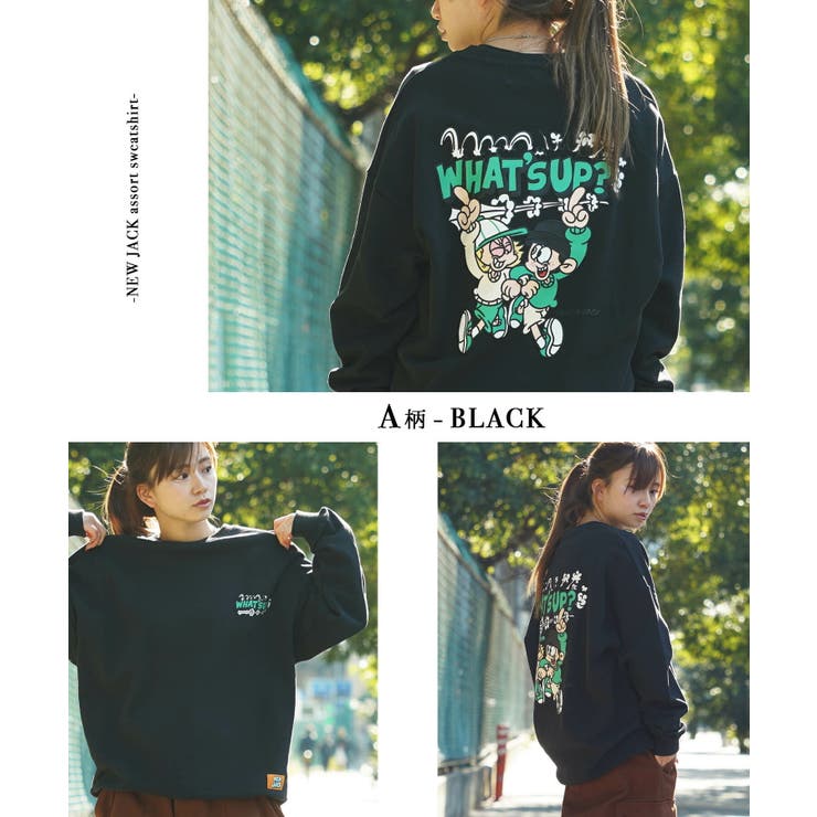 NEWJACK（ニュージャック）ハーフジップトレーナーPhoto Album黒M NEWJACK（ニュージャック）ハーフジップトレーナーPhoto Album黒