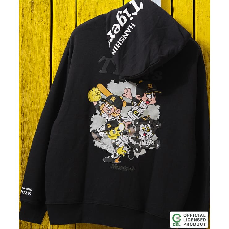 BLK-阪神 | プロ野球 パーカー メンズ | ONE 4 PREMIUM