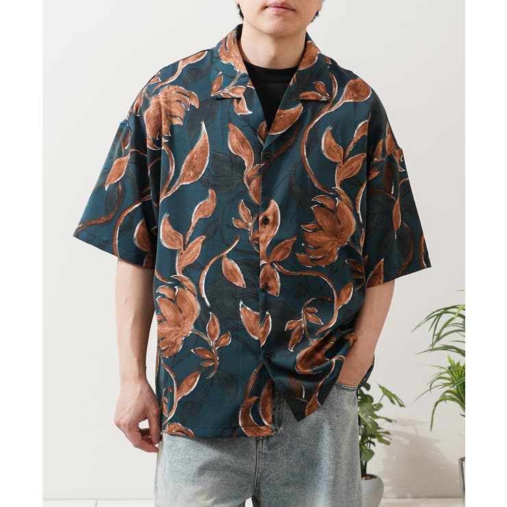 F | 総柄 シャツ メンズ | ONE 4 PREMIUM