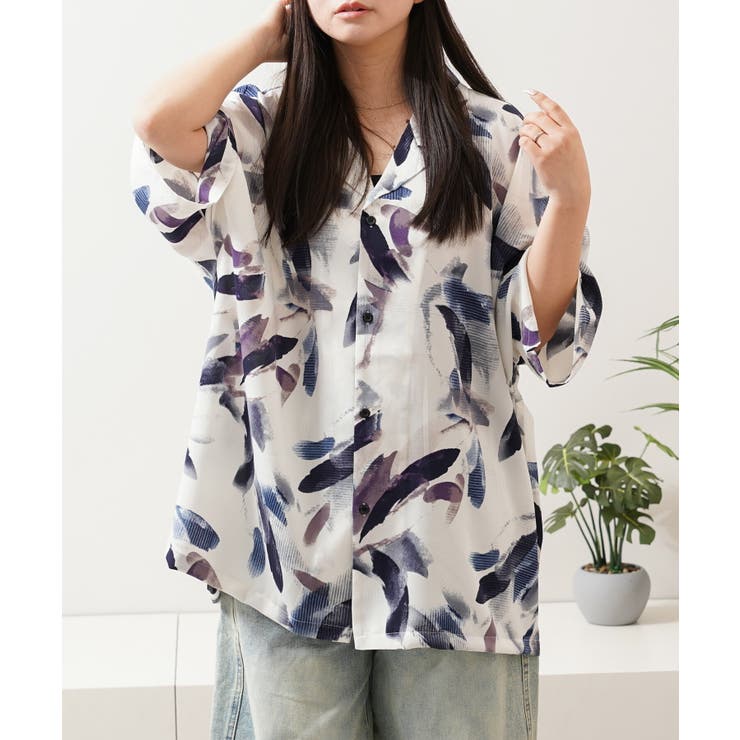 H | 総柄 シャツ メンズ | ONE 4 PREMIUM