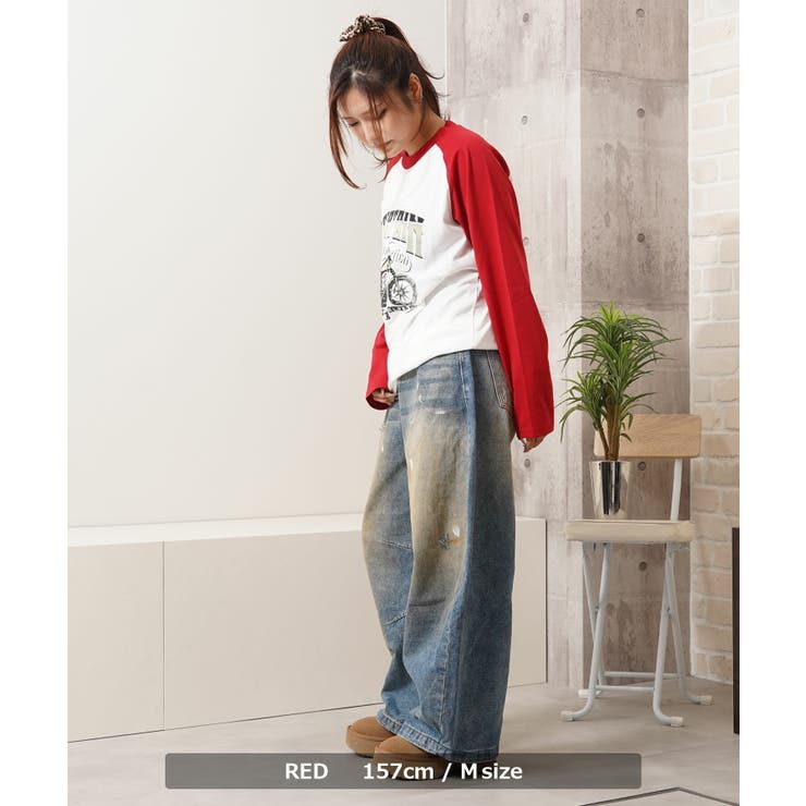 ラグラン ロングスリーブ Ｔシャツ | ONE 4 PREMIUM | 詳細画像12 