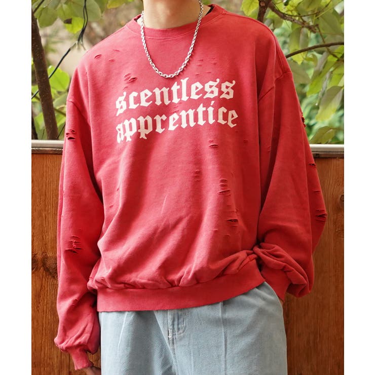 ◇硫化染め ダメージ加工 ロゴトレーナー◇[品番：OCGW0003359]｜ONE 4