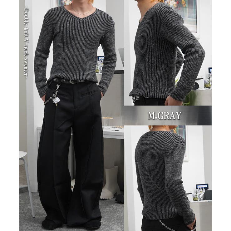 Vネック ニット メンズ | ONE 4 PREMIUM | 詳細画像9 