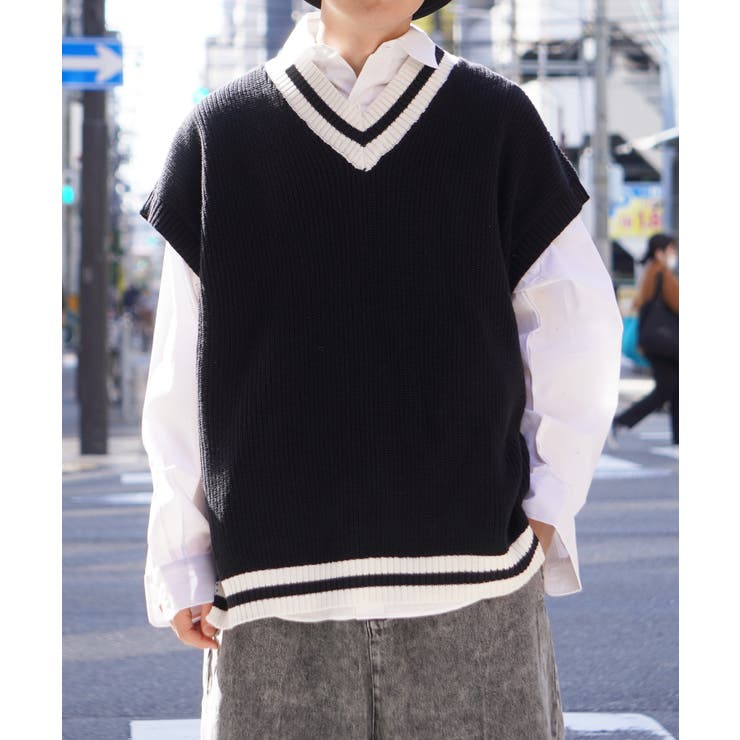 DESCENT | ニットベスト メンズ ニットベスト メンズ チルデンニット[品番：OCGW0003025]｜ONE 4