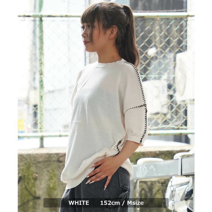 ◆ブラインドステッチ サマーニット◆ サマーニット | ONE 4 PREMIUM | 詳細画像5 