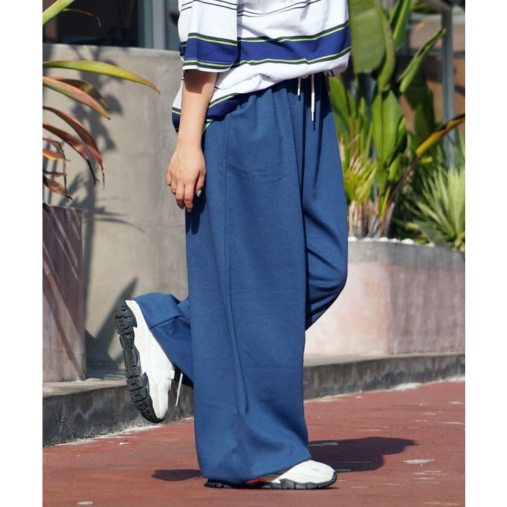 BLUE | ワイドパンツ レディース パンツ | ONE 4 PREMIUM