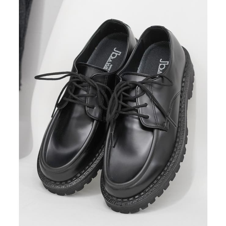 black | チロリアンシューズ メンズ 厚底 | ONE 4 PREMIUM