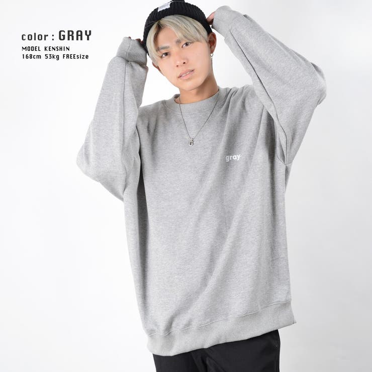  ◆ラバーロゴ スウェット 2色展開 送料込 ワンフォークロージング 1111clothing オーバーサイズ クルー