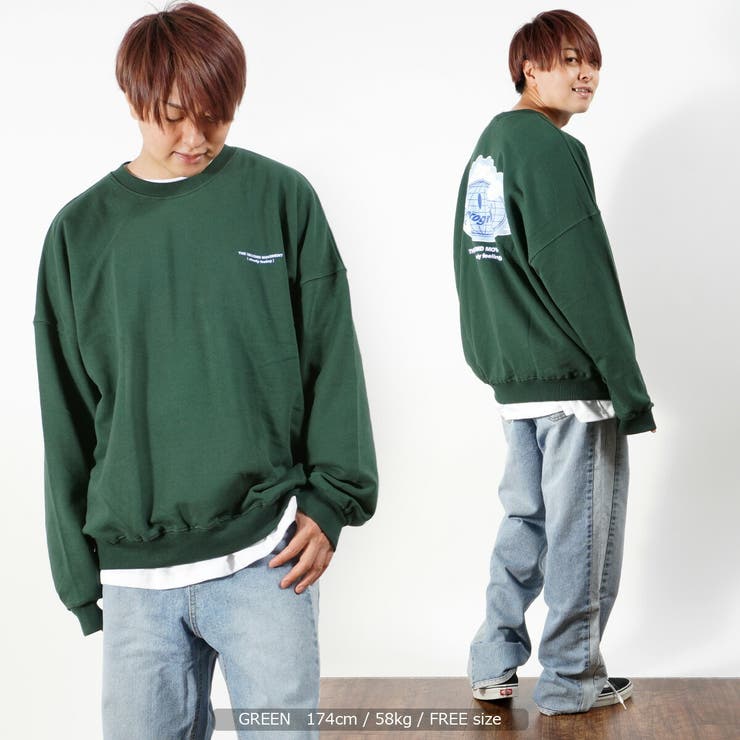 クラウドモチーフ ビッグトレーナー ビッグシルエット[品番