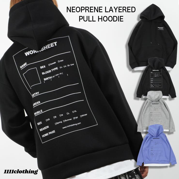 ネオプレーン レイヤード プルパーカー[品番：OCGW0002348]｜ONE 4