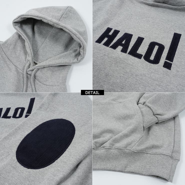 ◇HALO刺繍 エルボーパッチ スウェットパーカー◇[品番