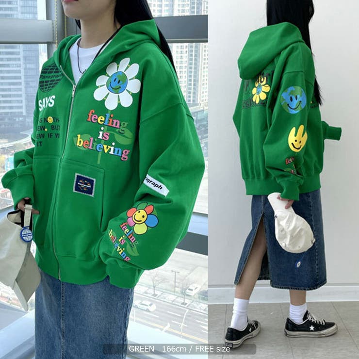 PARAGRAPH ターコイズ パーカー Paragraph パーカー A'GEM/9 × .kom 「Paragraph/パラグラフ