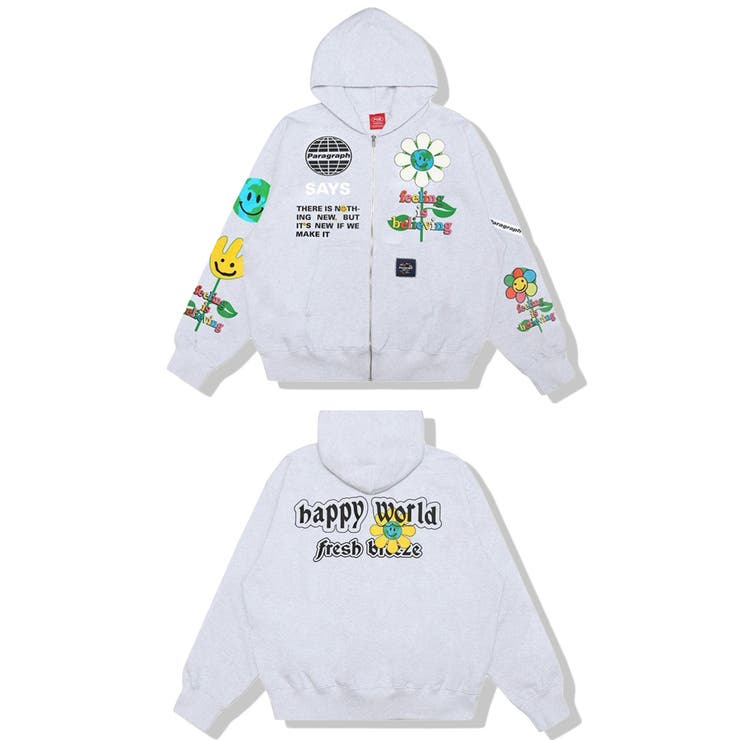 パラグラフ　パーカー ワンフォークロージング 1111clothing パラグラフ パーカー