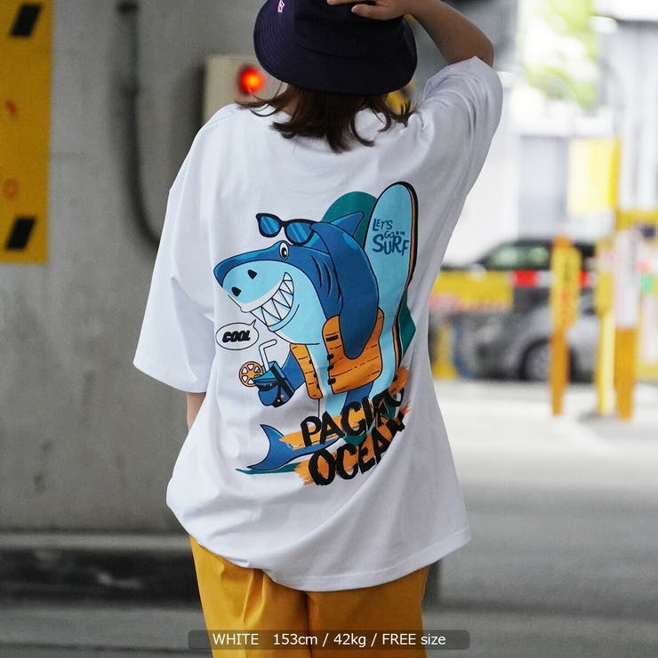 サメ tシャツ レディース[品番：OCGW0002599]｜ONE 4 PREMIUM（ワン