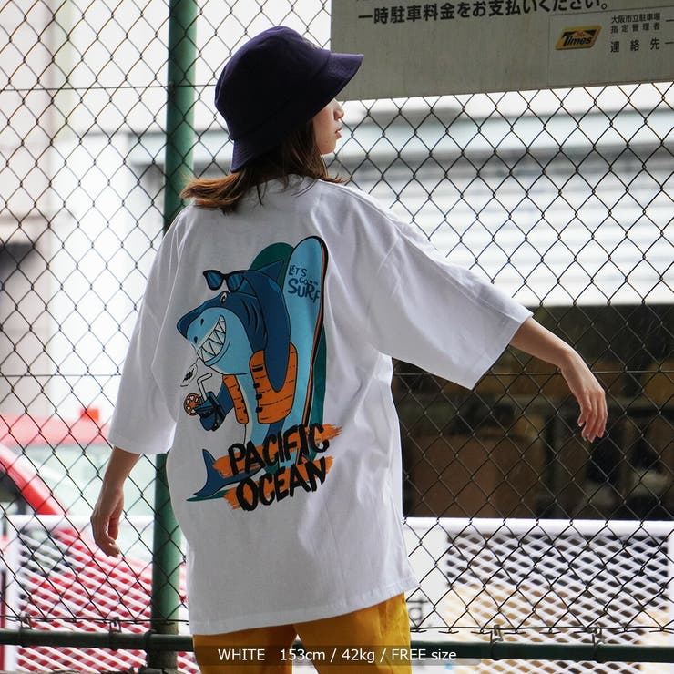 サメ tシャツ レディース[品番：OCGW0002599]｜ONE 4 PREMIUM（ワン