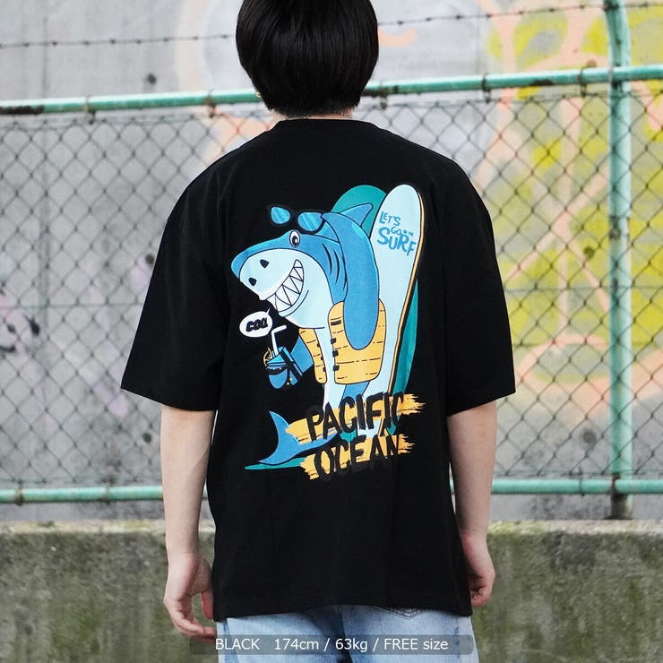 サメ tシャツ レディース[品番：OCGW0002599]｜ONE 4 PREMIUM（ワン