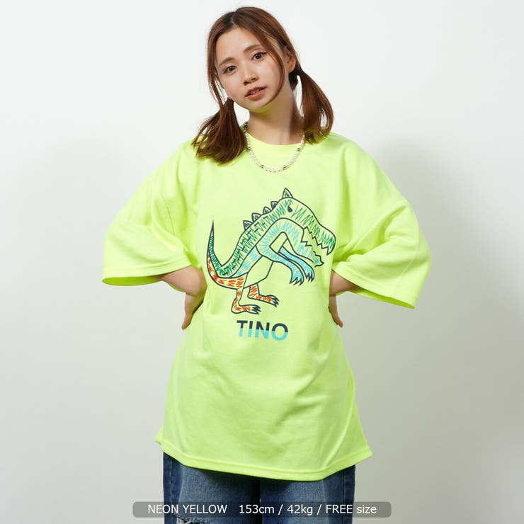 ◇手書き 恐竜 プリントTシャツ◇[品番：OCGW0002572]｜ONE 4 PREMIUM 