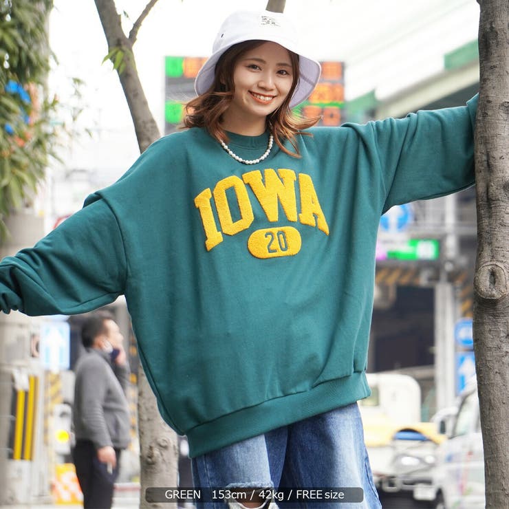 ◇IOWA サガラ刺繍 スウェットシャツ◇[品番：OCGW0002506]｜ONE