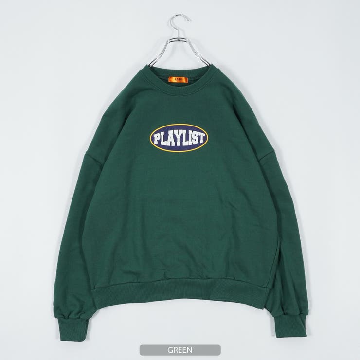 緑色オーバーサイズスウェット ワンフォークロージング 1111clothing オーバーサイズ
