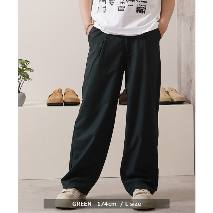 ワイドスラックス メンズ スラックス[品番：OCGW0003212]｜ONE 4