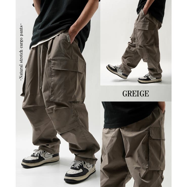◇ナチュラル ストレッチ カーゴパンツ◇[品番：OCGW0003762